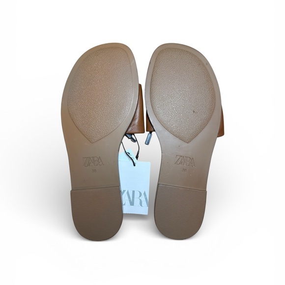 Zara Brown Slide Women’s Sandals - EU Size 38 - Picture 10 of 11